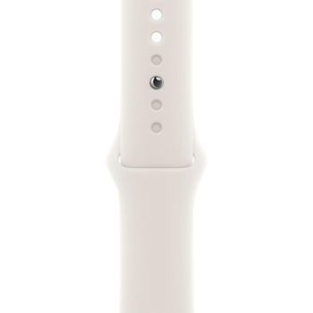 Apple Watch Series 11, 42 mm, Silver Aluminum Starlight Sport Band M/L